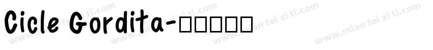 Cicle Gordita字体转换